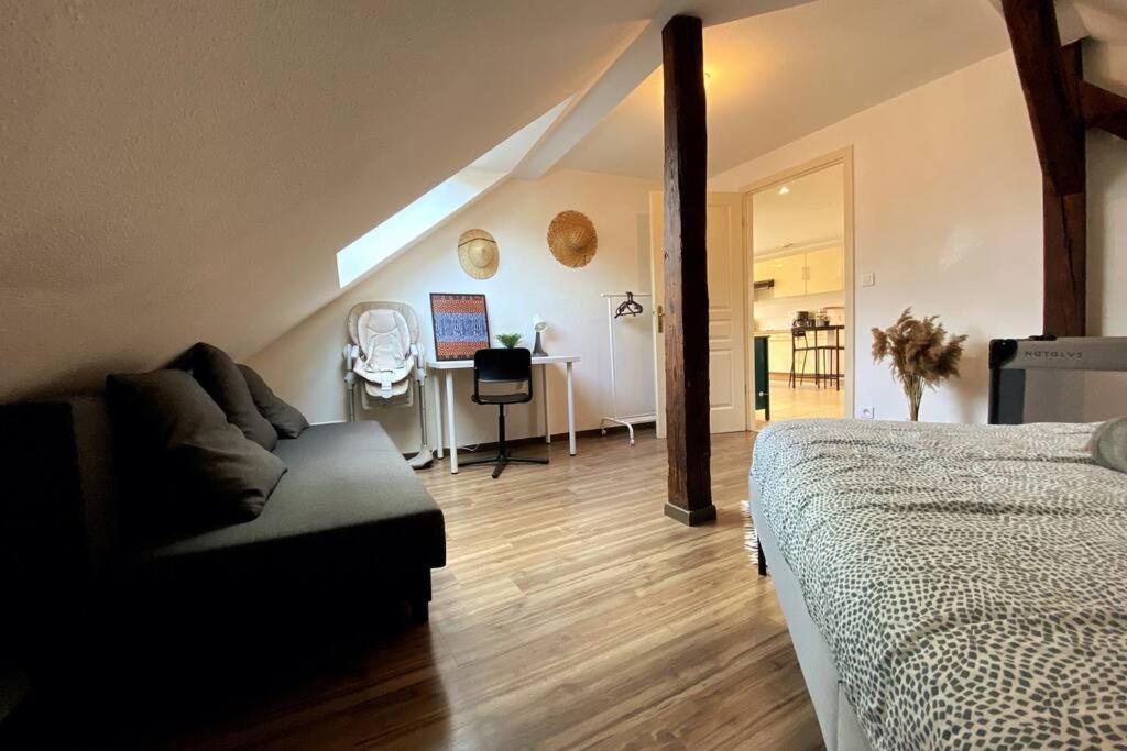 דירות Bischheim 10Min Bus Strasbourg Centre-Parking Prive-Wifi-Tv מראה חיצוני תמונה