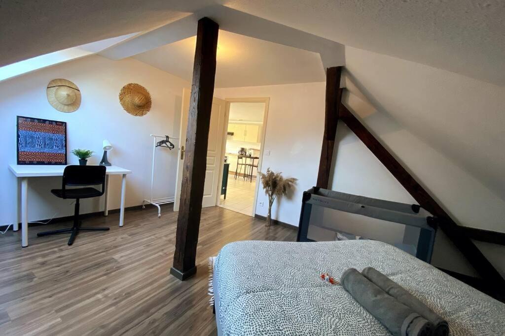 דירות Bischheim 10Min Bus Strasbourg Centre-Parking Prive-Wifi-Tv מראה חיצוני תמונה